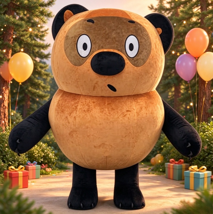 Suits - Brown Black Bear Inflatable Mascot Costume